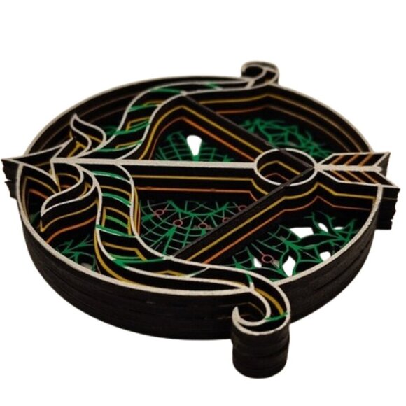 Sagittarius Zodiac Sign Layered Design Refrigerator magnet. - Picture 2 of 3